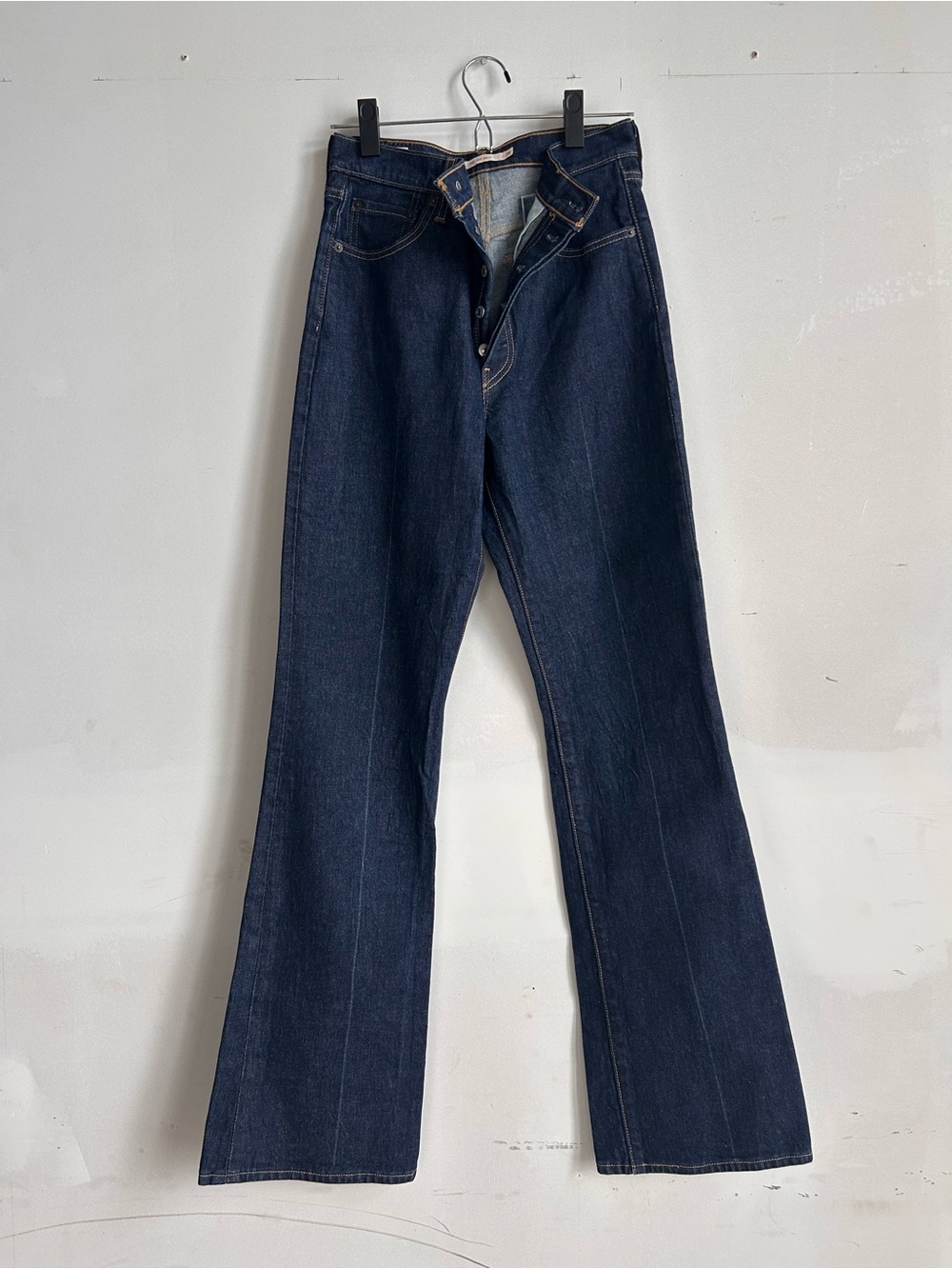 Levi’s Premium Ribcage Dark Blue Women's High-Rise Flare Leg Jeans